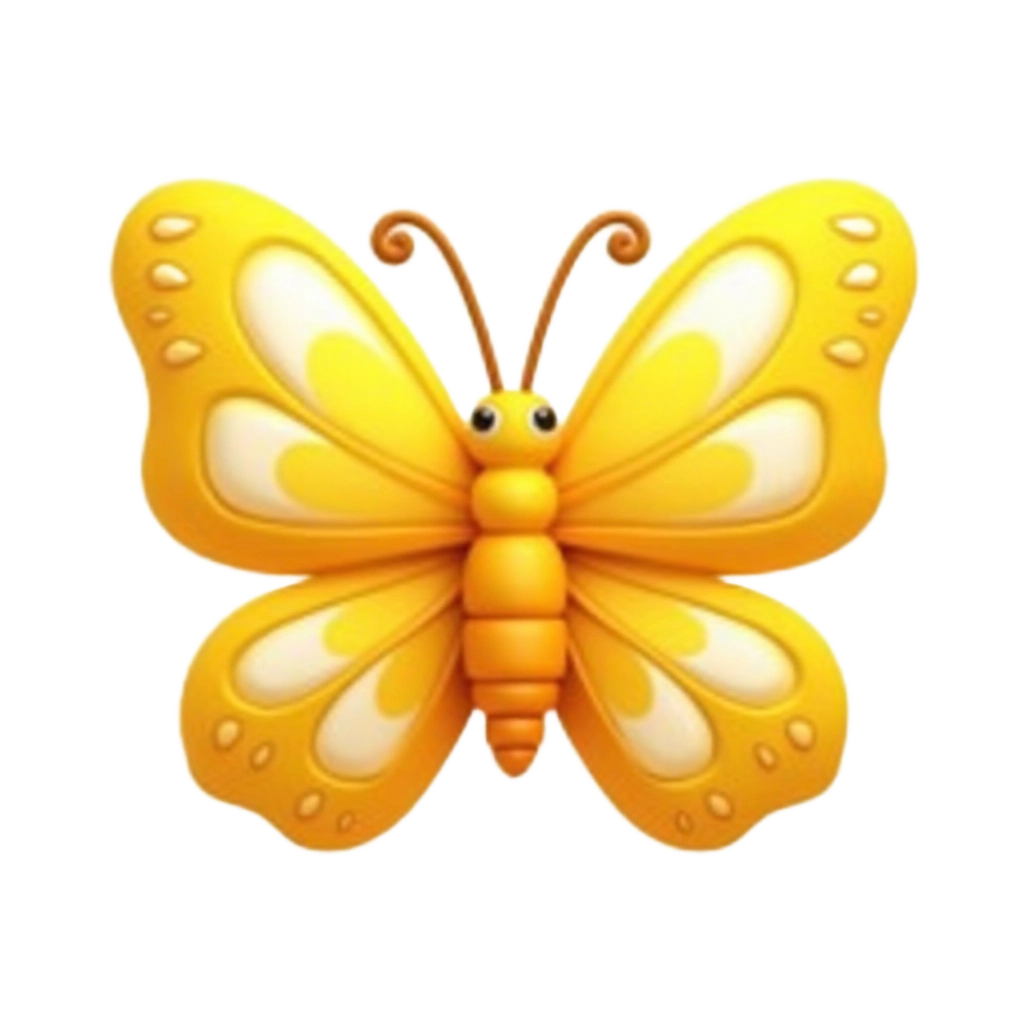 Yellow Butterfly Illustration